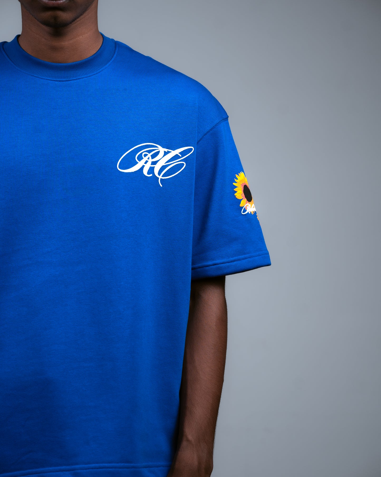 SUNFLOWER TEE // BLUE