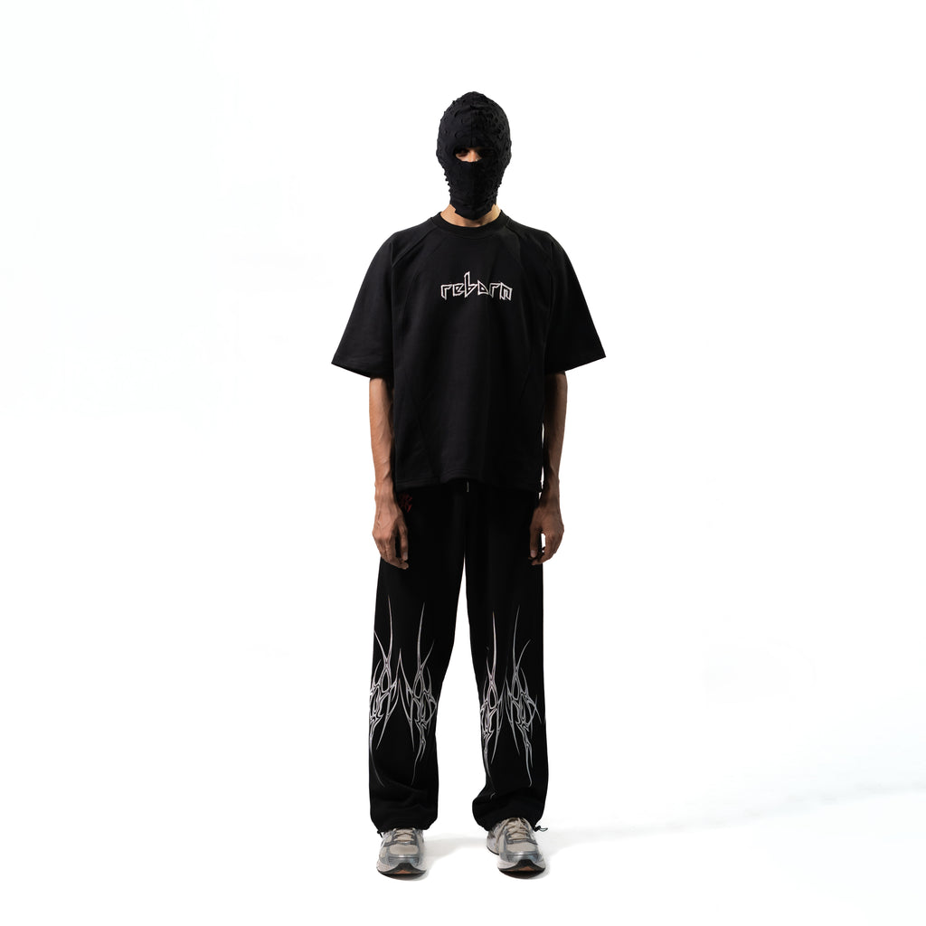 Tribal wing tee // black