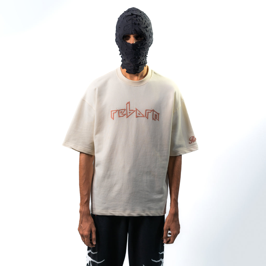 Snake skel tee // beige