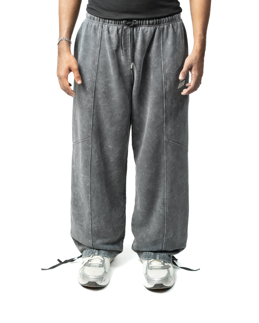 GREY WASHED PANTS