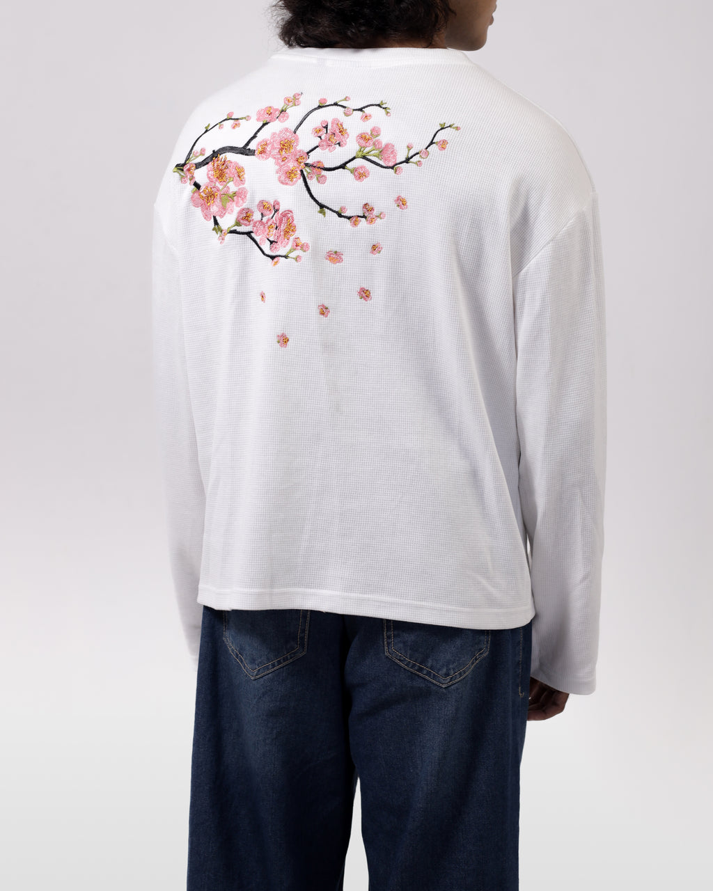 WAFFLE KNIT t-shirt / WHITE