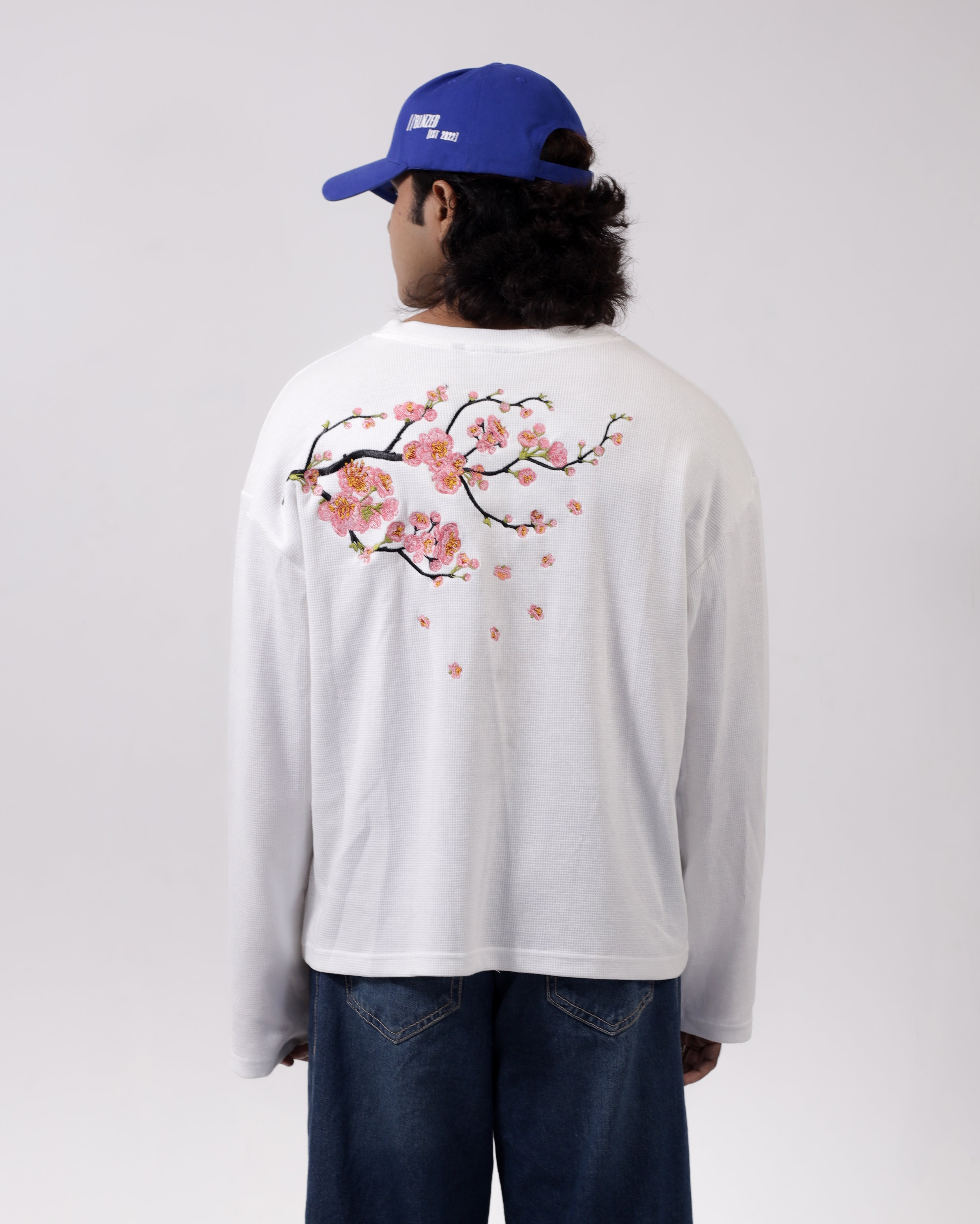 WAFFLE KNIT t-shirt / WHITE