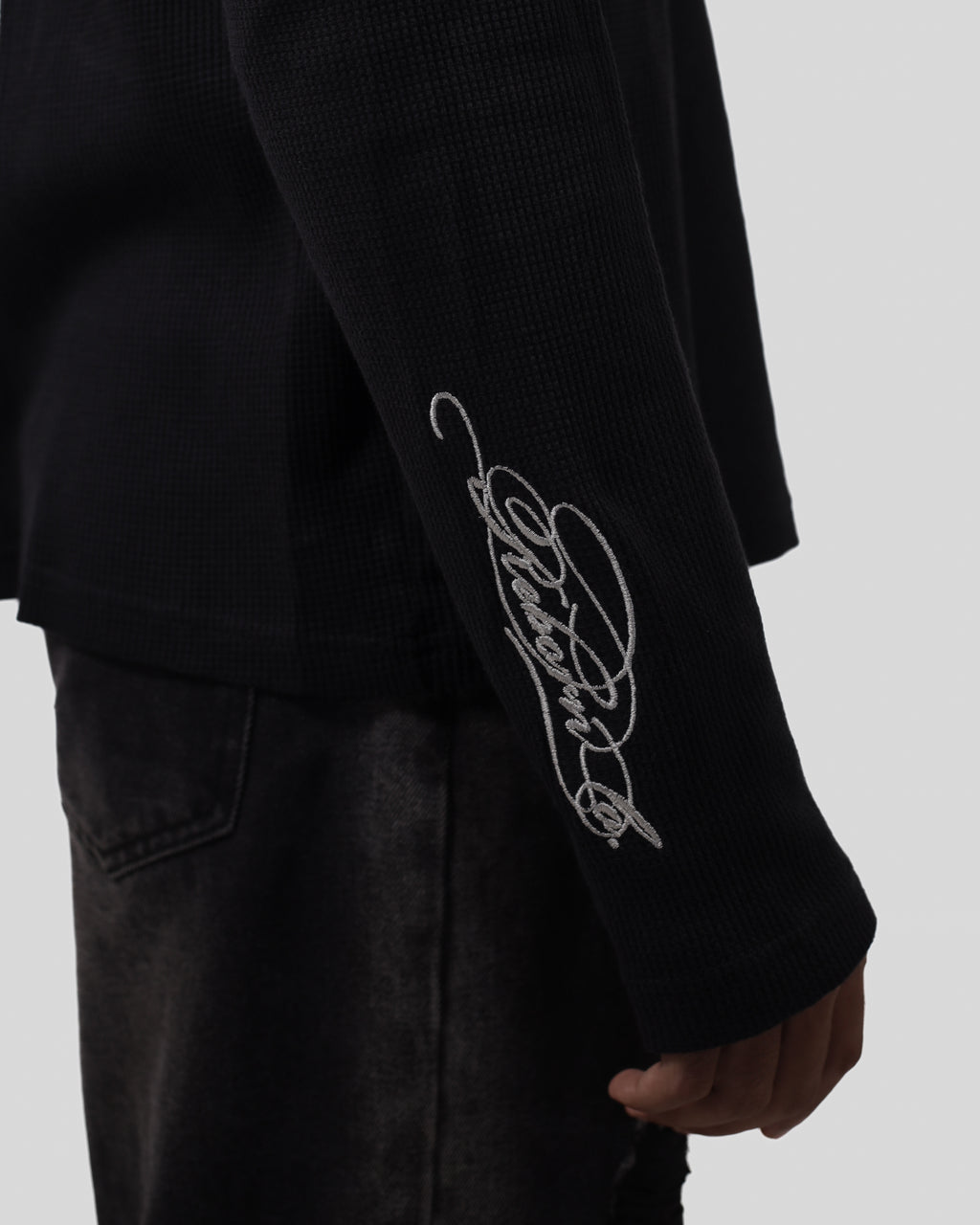 HENLEY t-shirt /BLACK