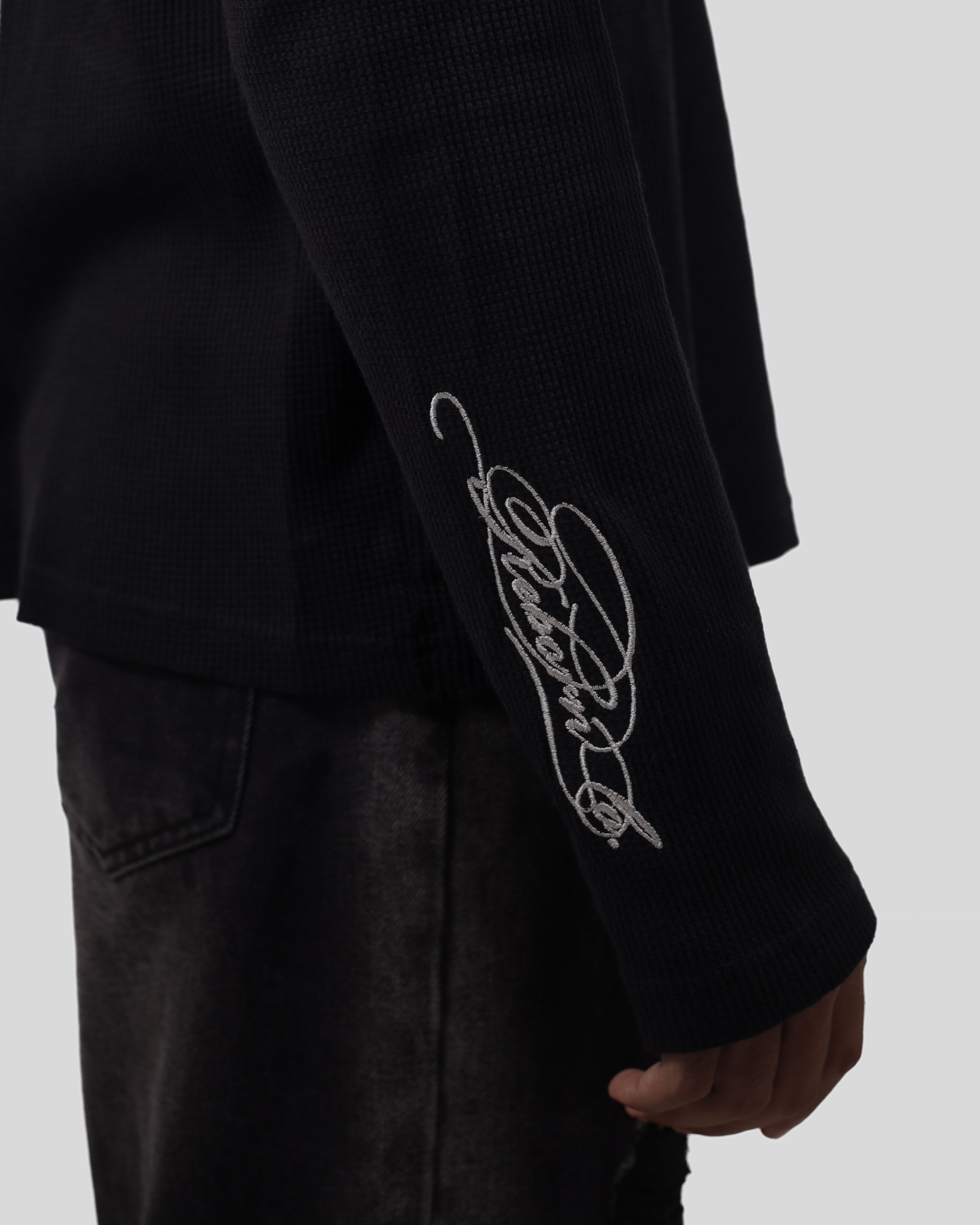 HENLEY t-shirt /BLACK