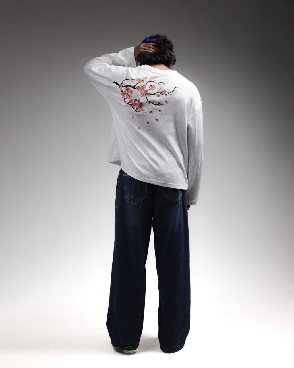 WAFFLE KNIT t-shirt / WHITE