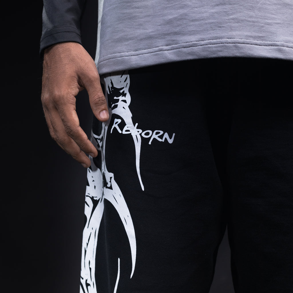 Twin-scythe pants // black