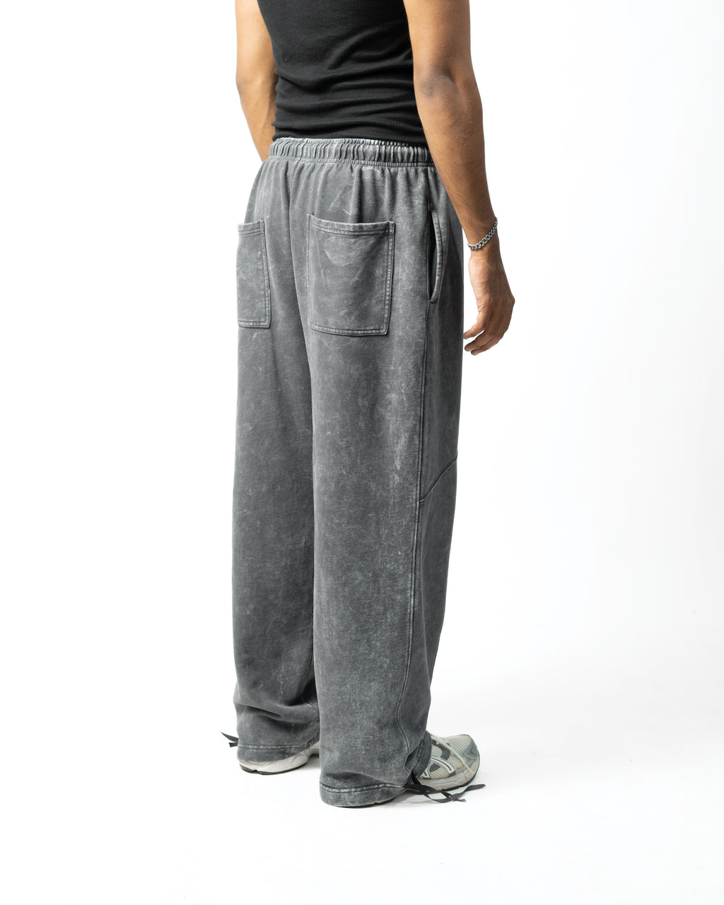 GREY WASHED PANTS