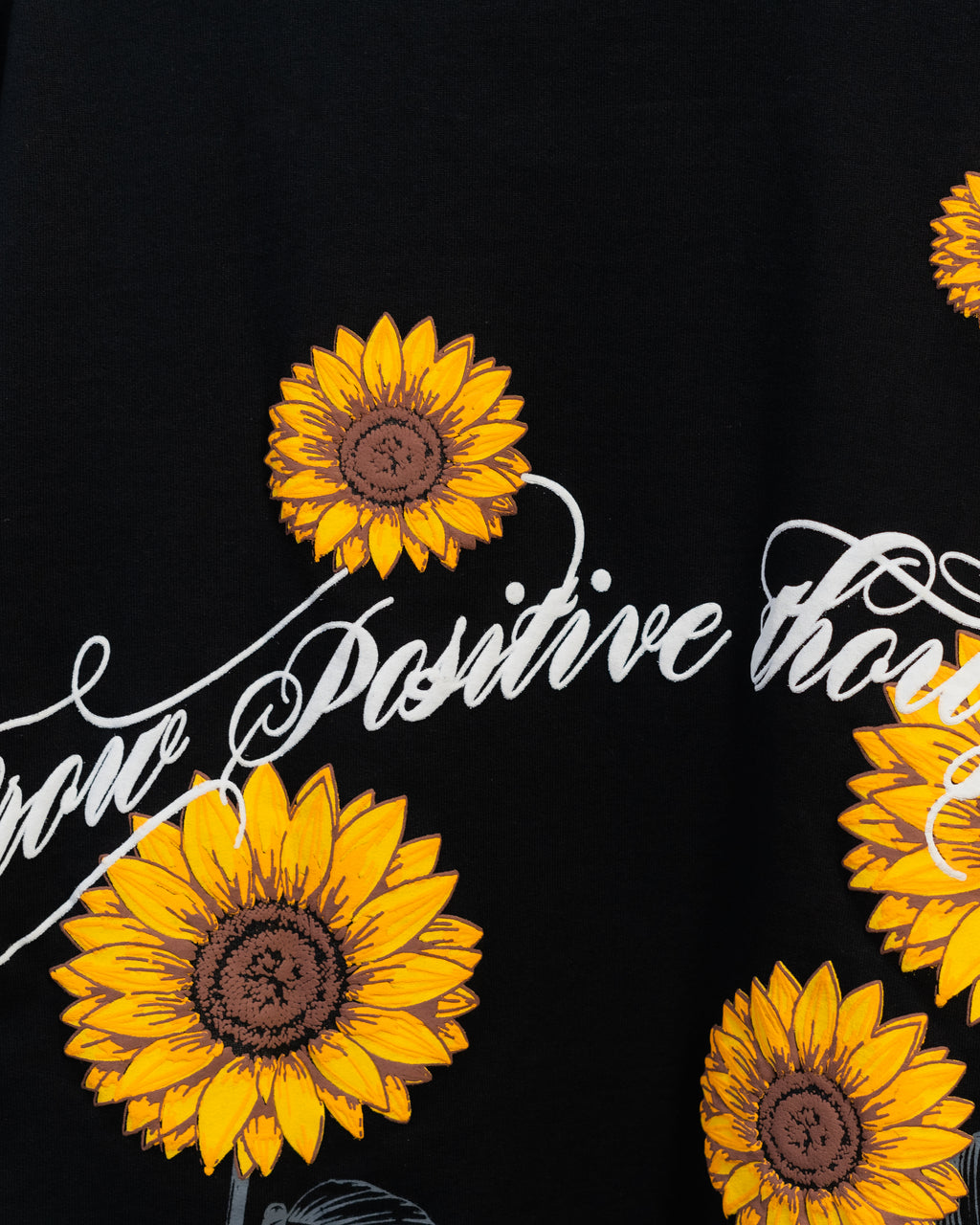 SUNFLOWER TEE // BLACK