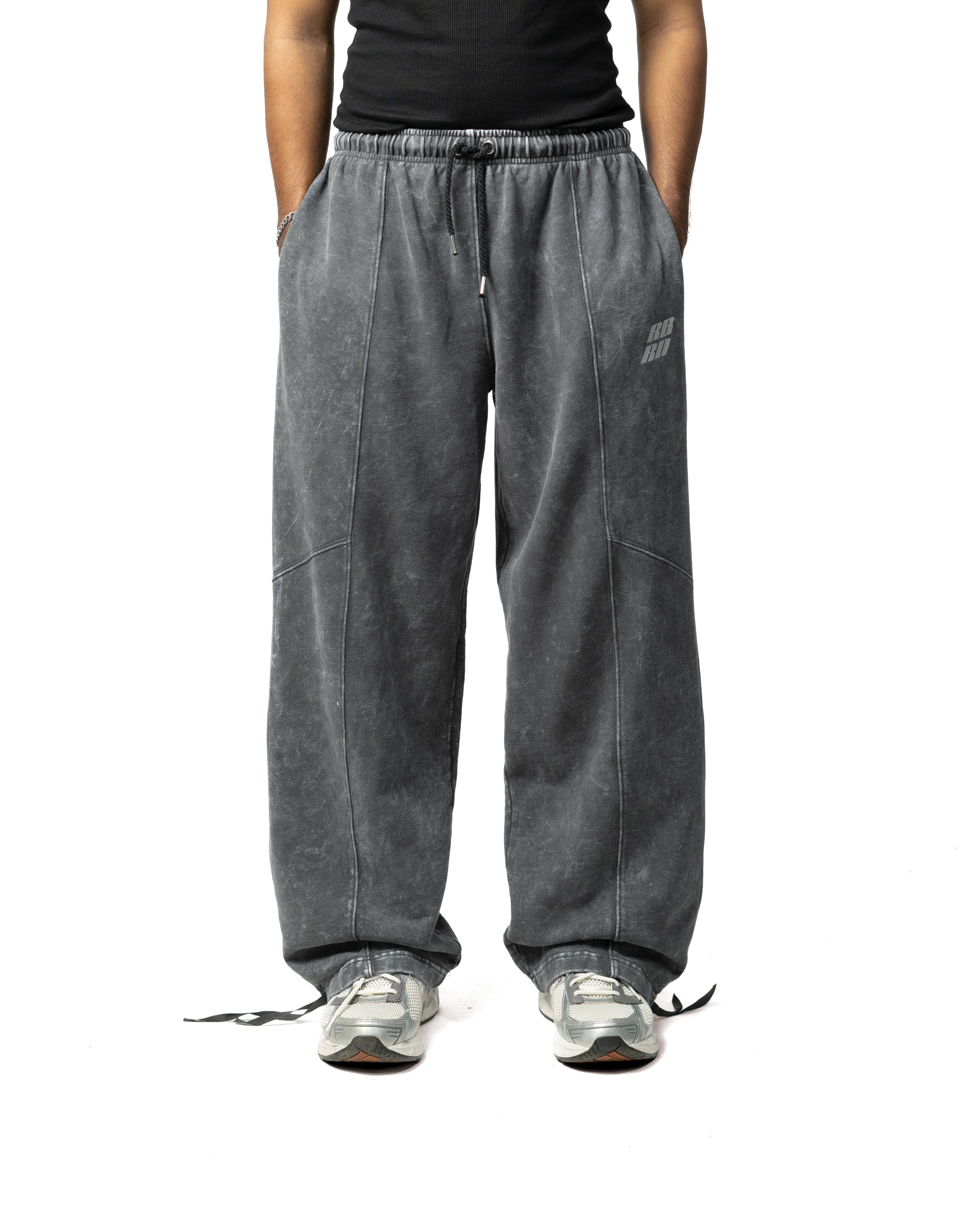 GREY WASHED PANTS