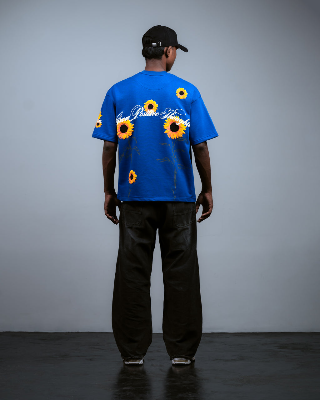 SUNFLOWER TEE // BLUE