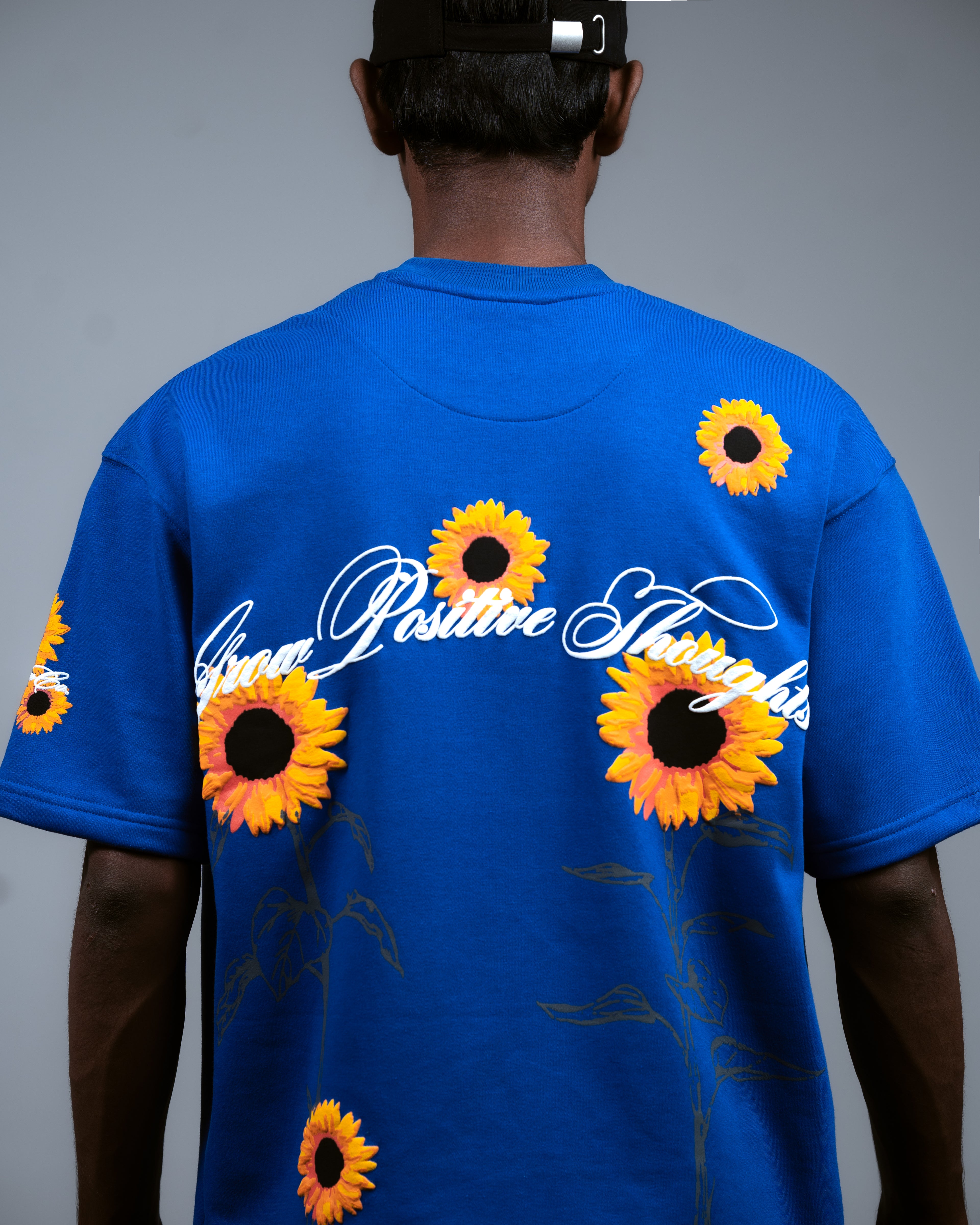 SUNFLOWER TEE // BLUE