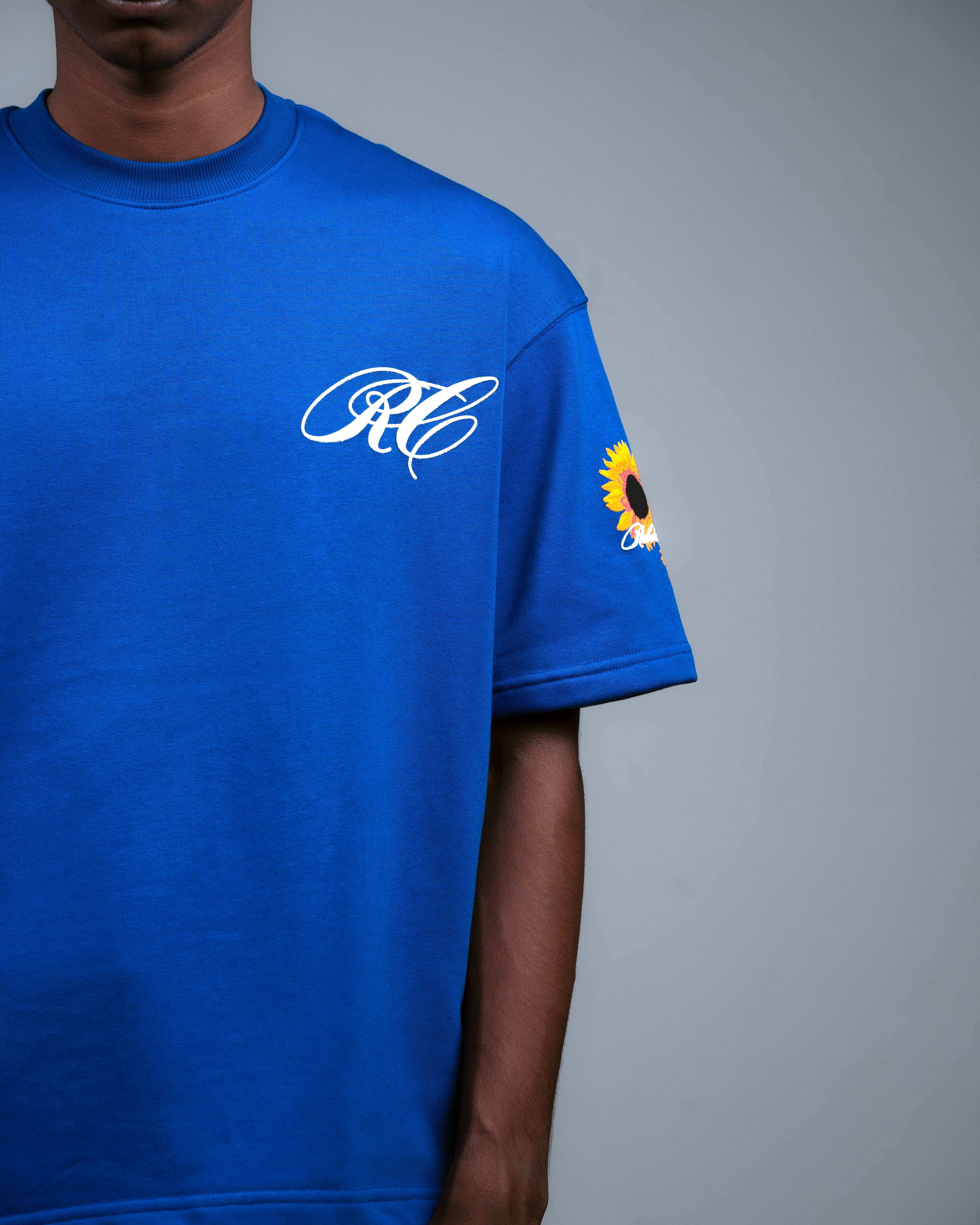 SUNFLOWER TEE // BLUE