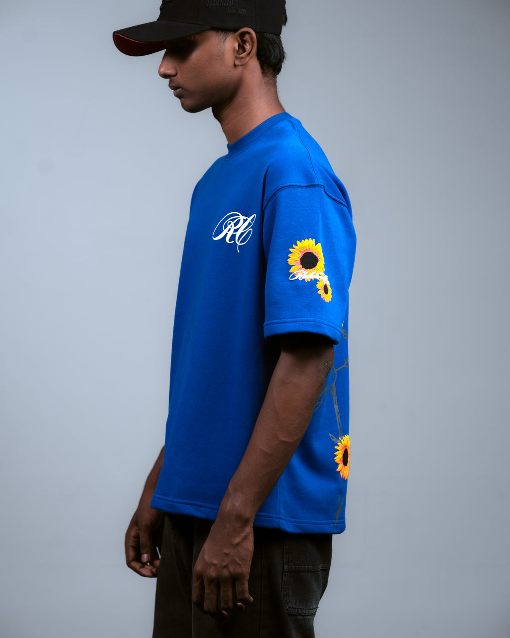 SUNFLOWER TEE // BLUE