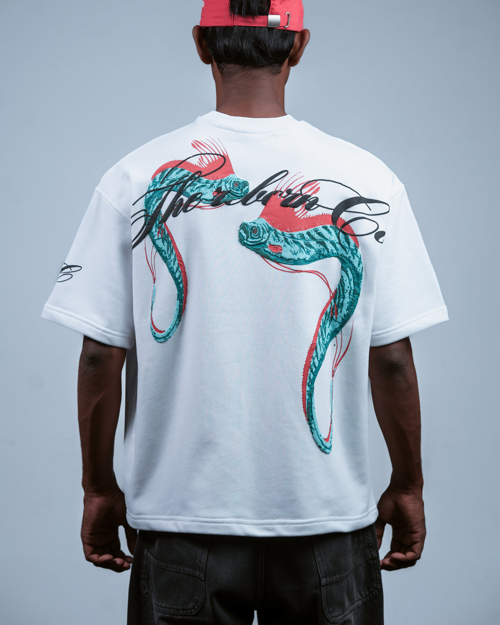OAR FISH TEE // WHITE