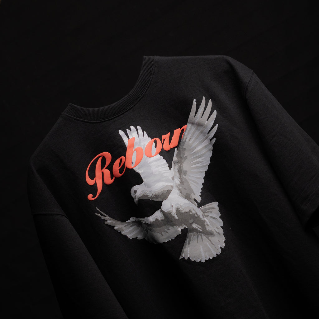 Dove black t-shirt box fit