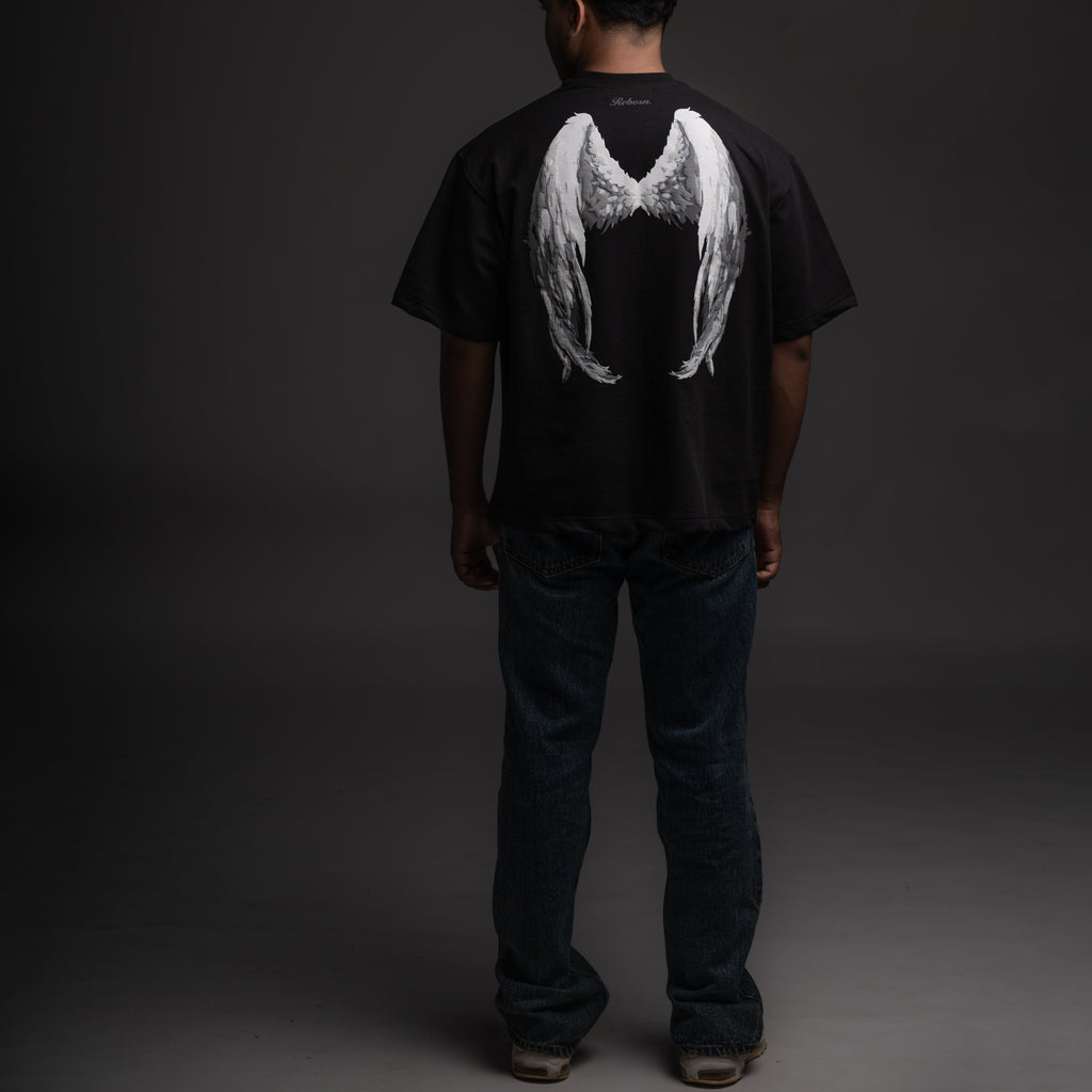 Wings black t-shirt