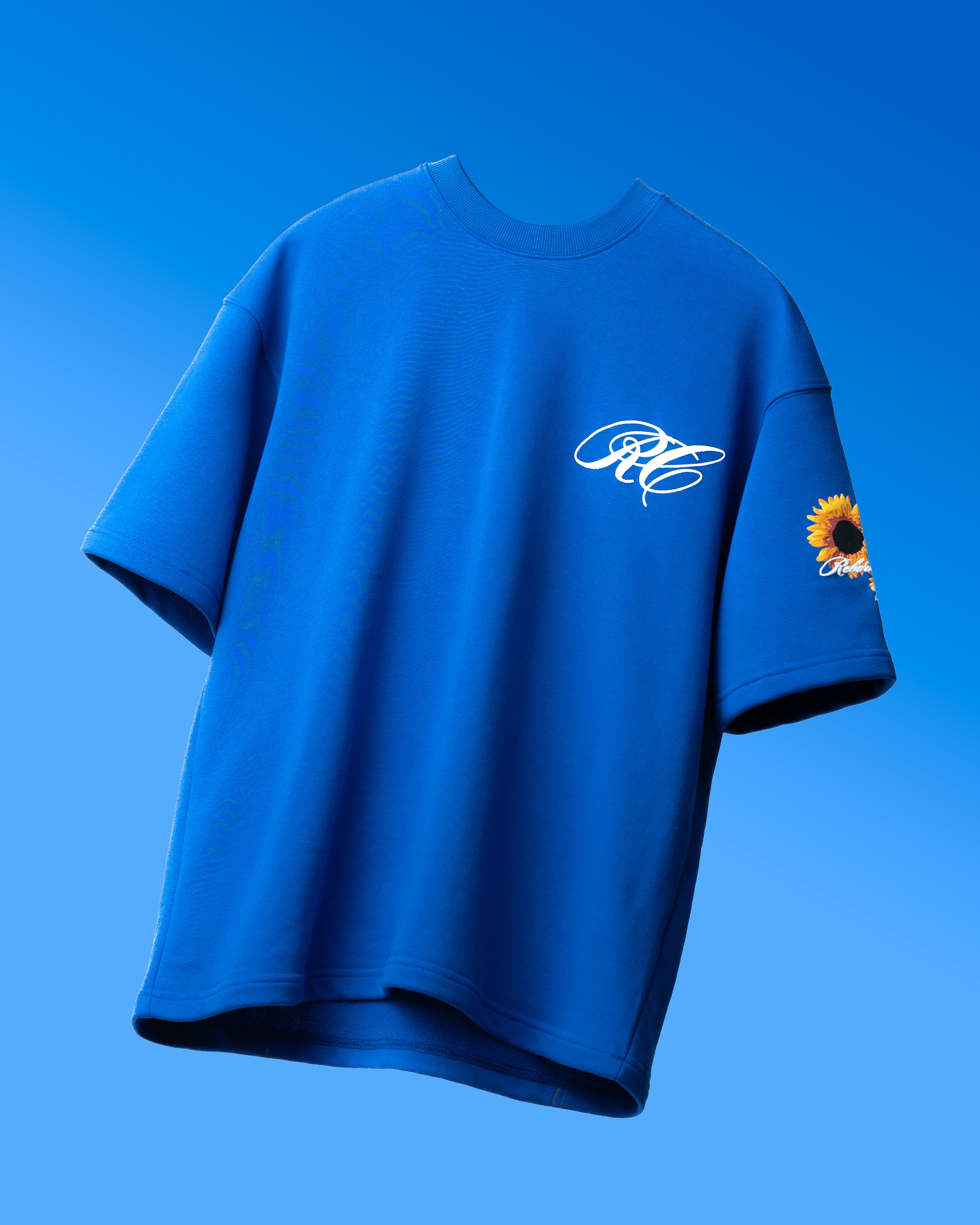 SUNFLOWER TEE // BLUE