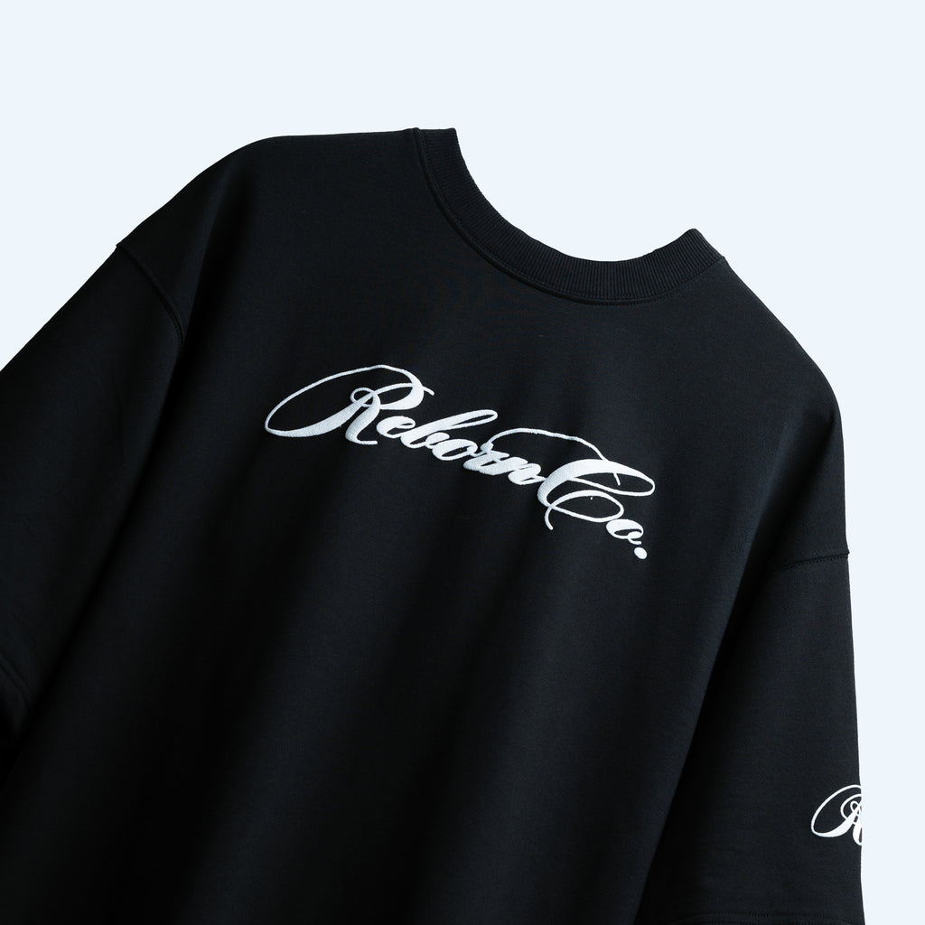 OAR FISH TEE // BLACK oversized t shirt