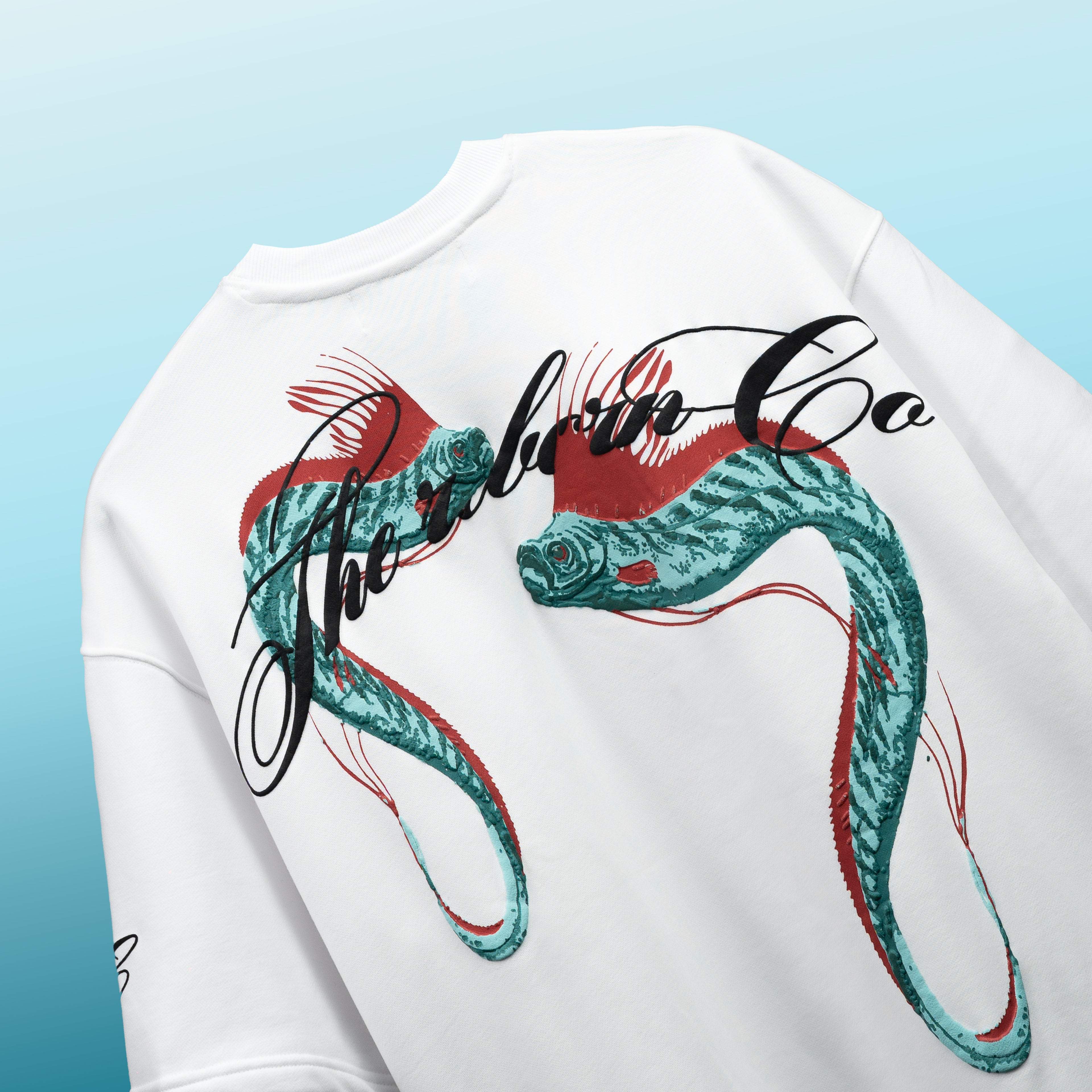 OAR FISH TEE // WHITE