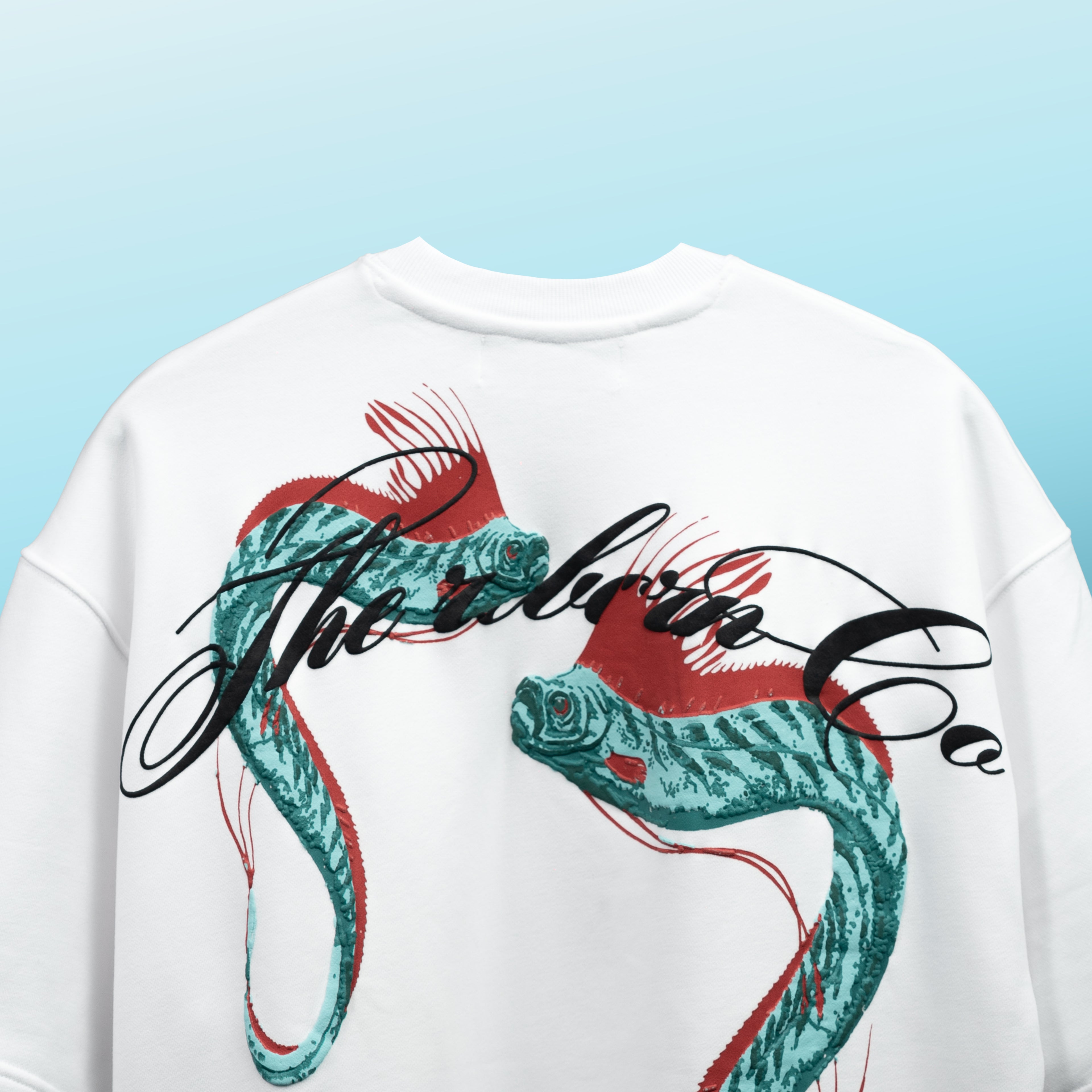 OAR FISH TEE // WHITE