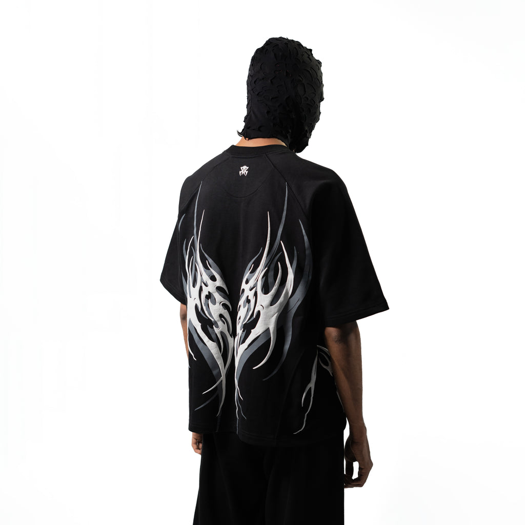 Tribal wing tee // black