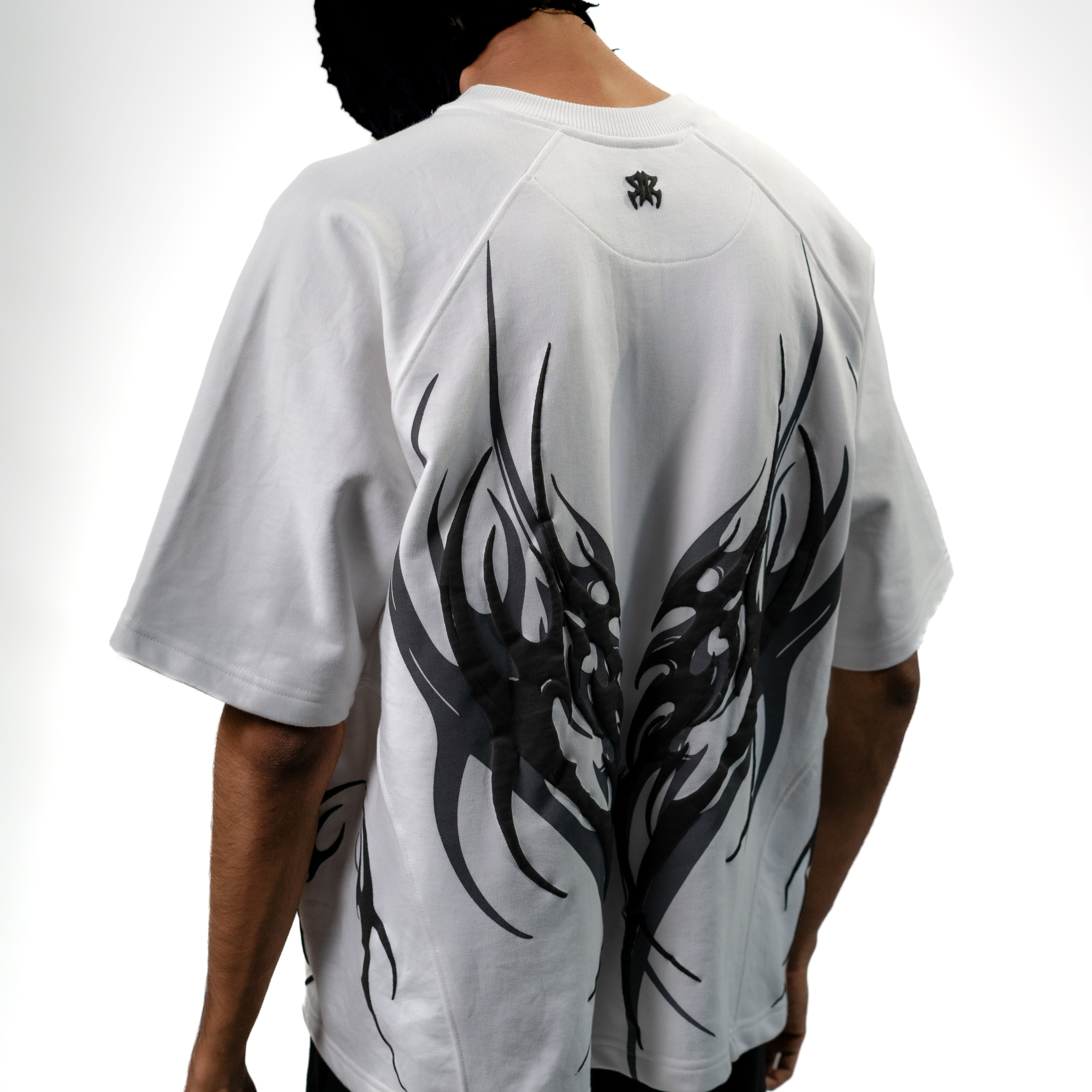 Tribal wing tee // white