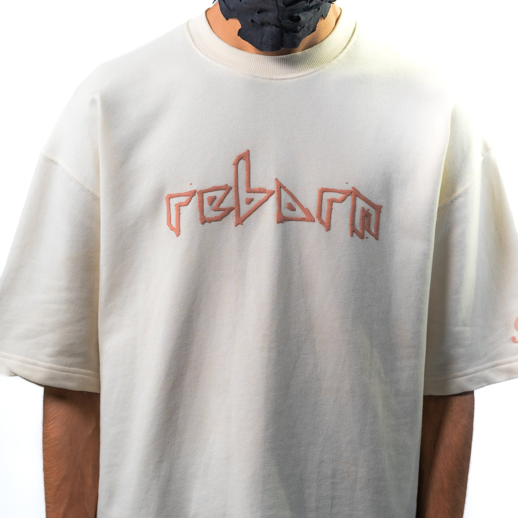 Snake skel tee // beige