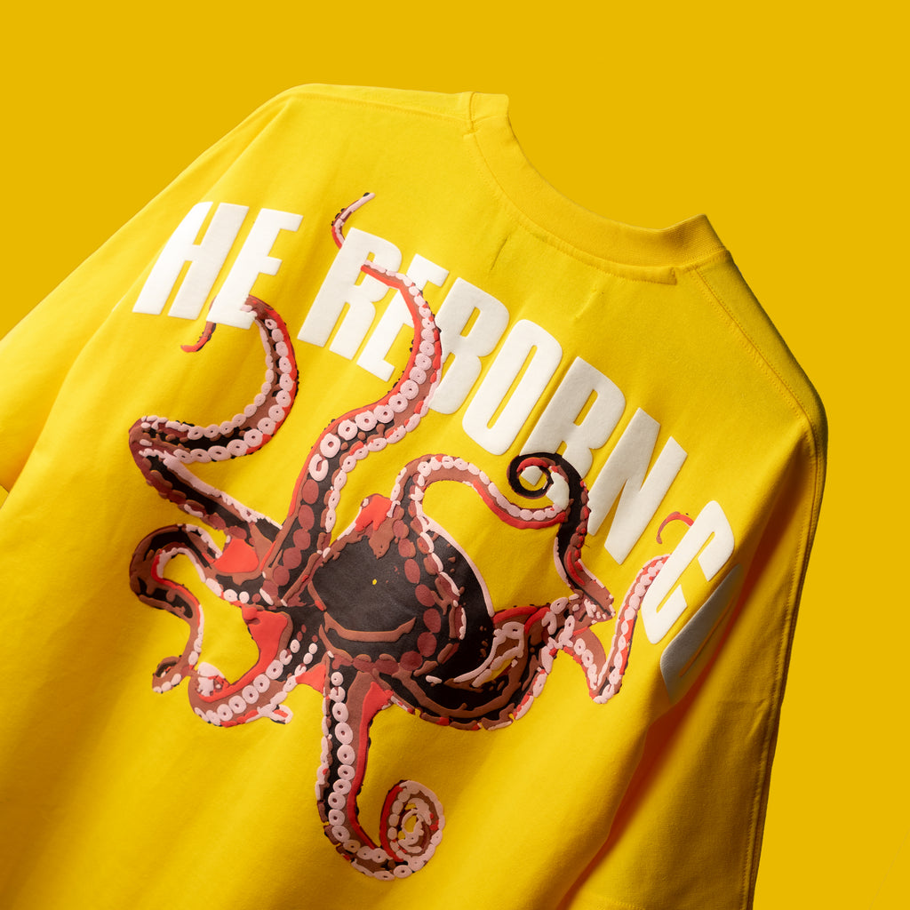 Octopus yellow t-shirt