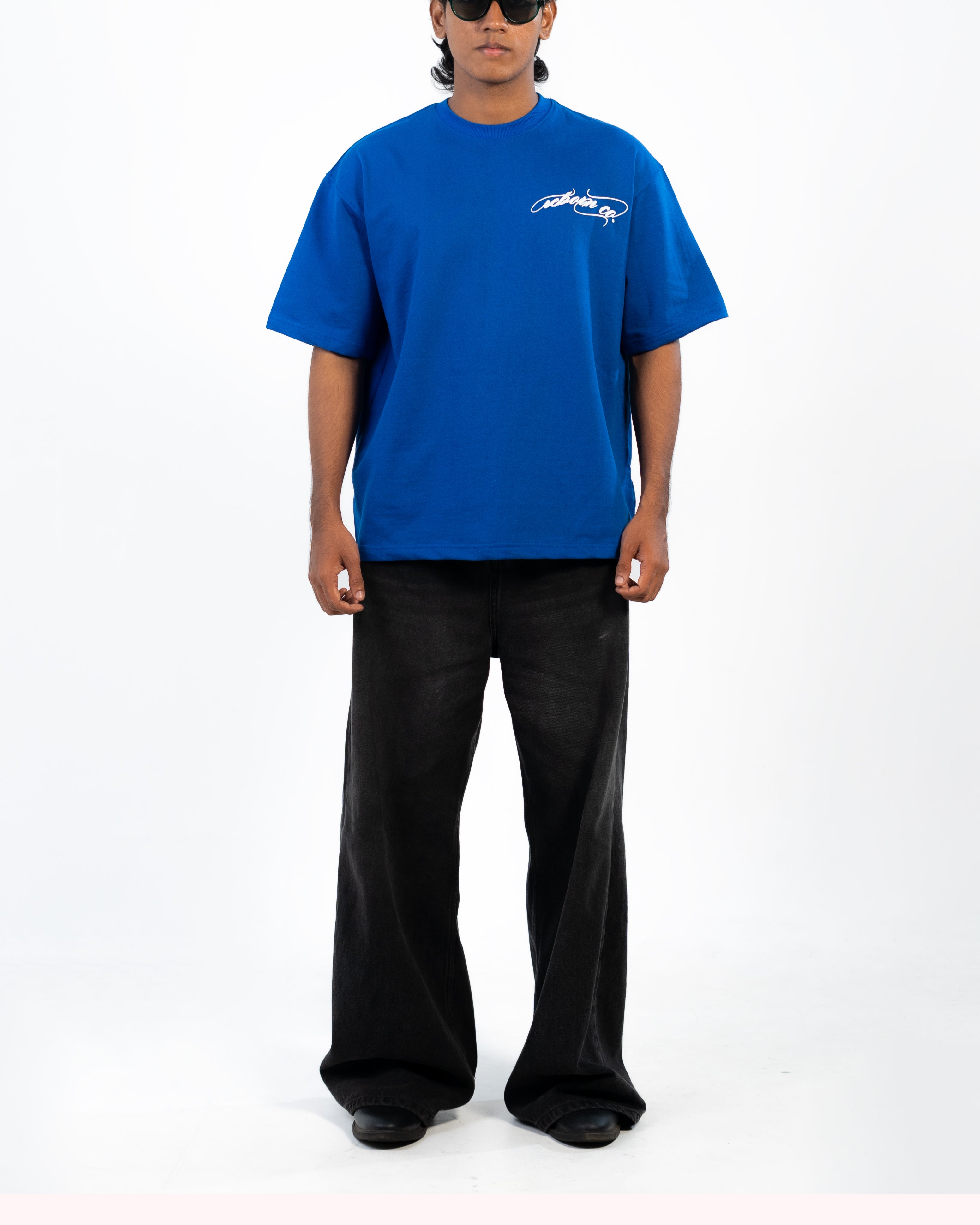 SUNFLOWER TEE // BLUE