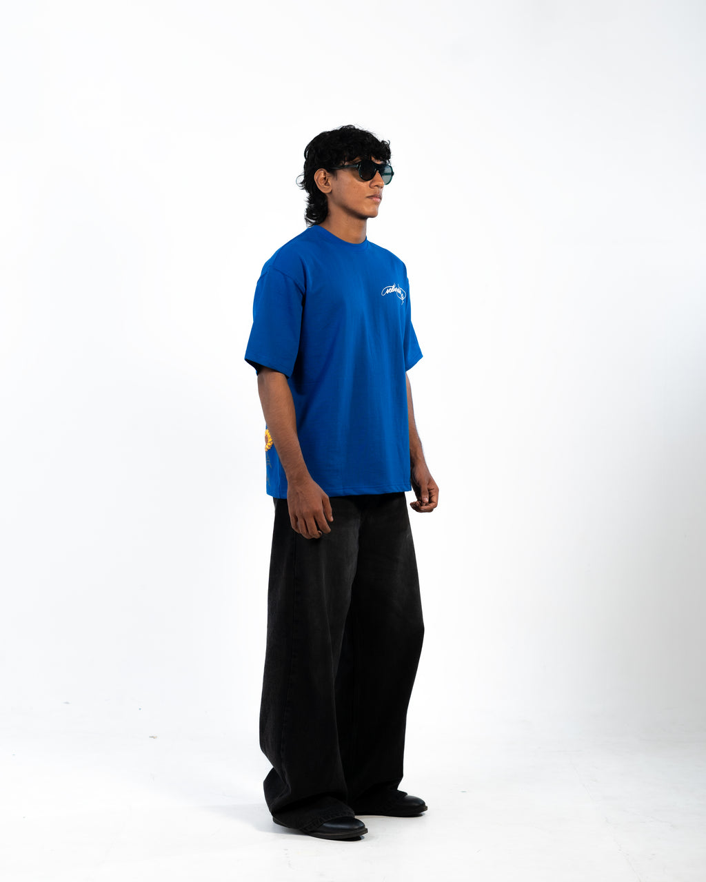 SUNFLOWER TEE // BLUE