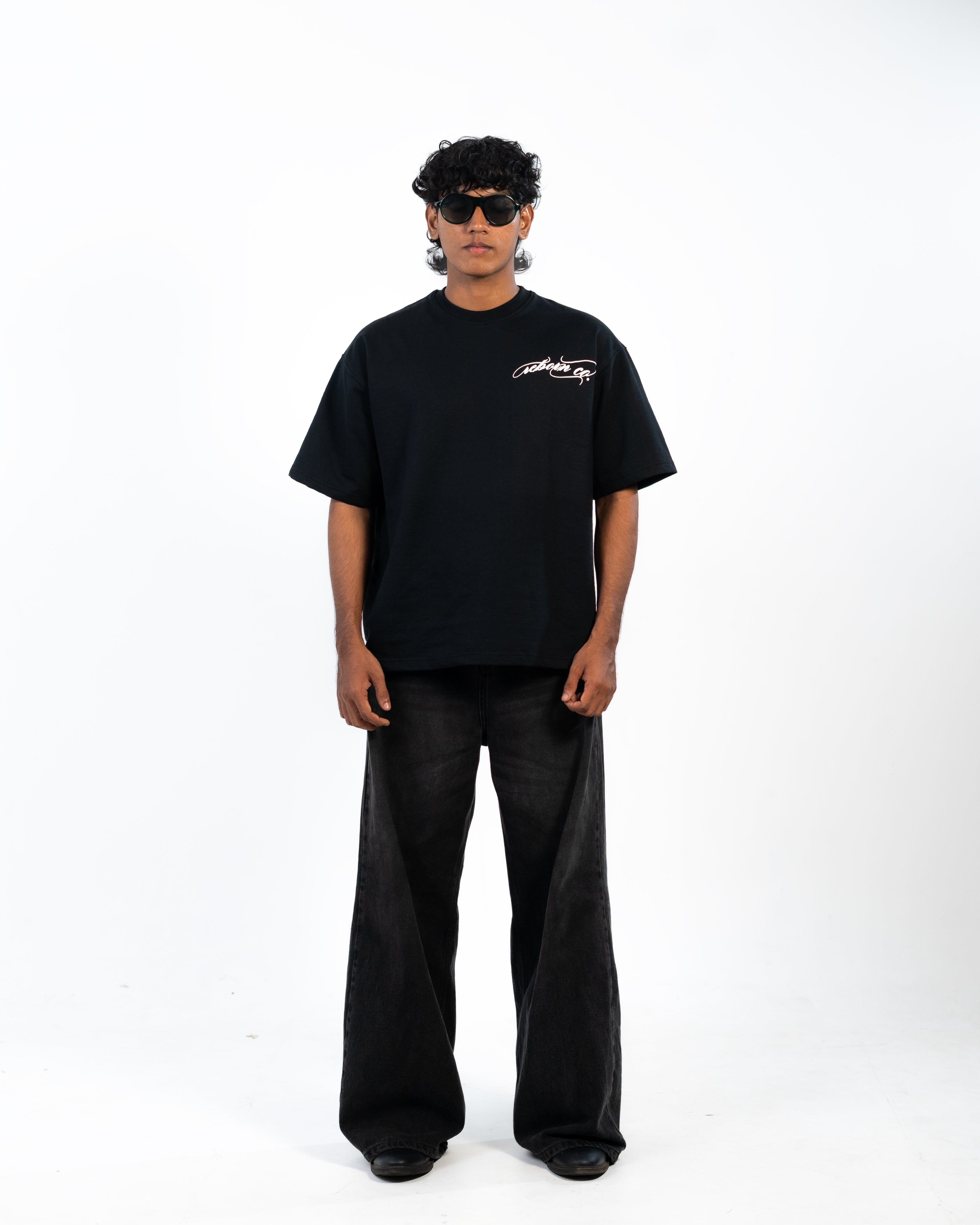 SUNFLOWER TEE // BLACK