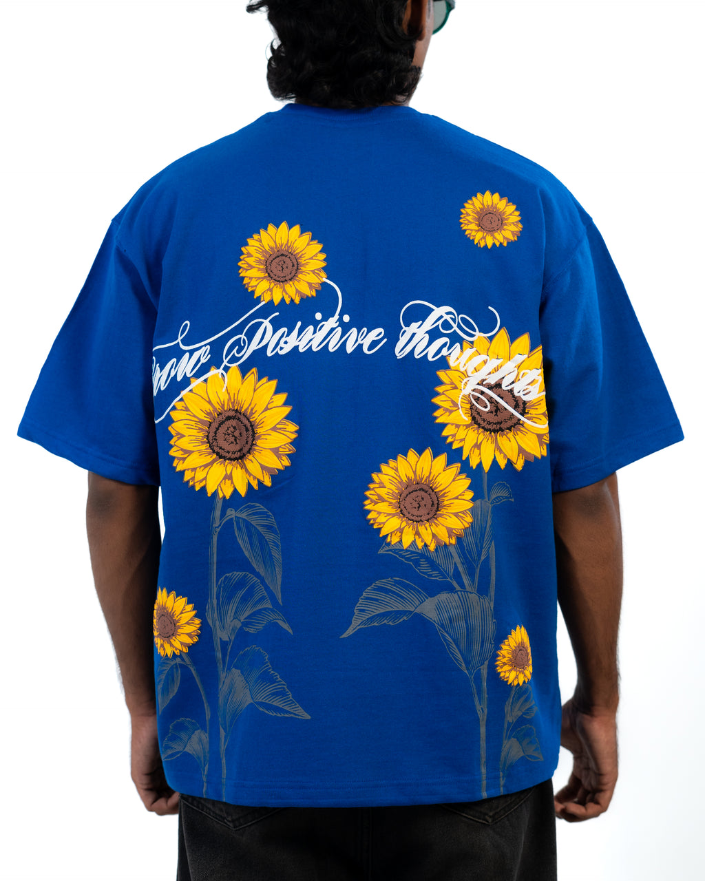 SUNFLOWER TEE // BLUE