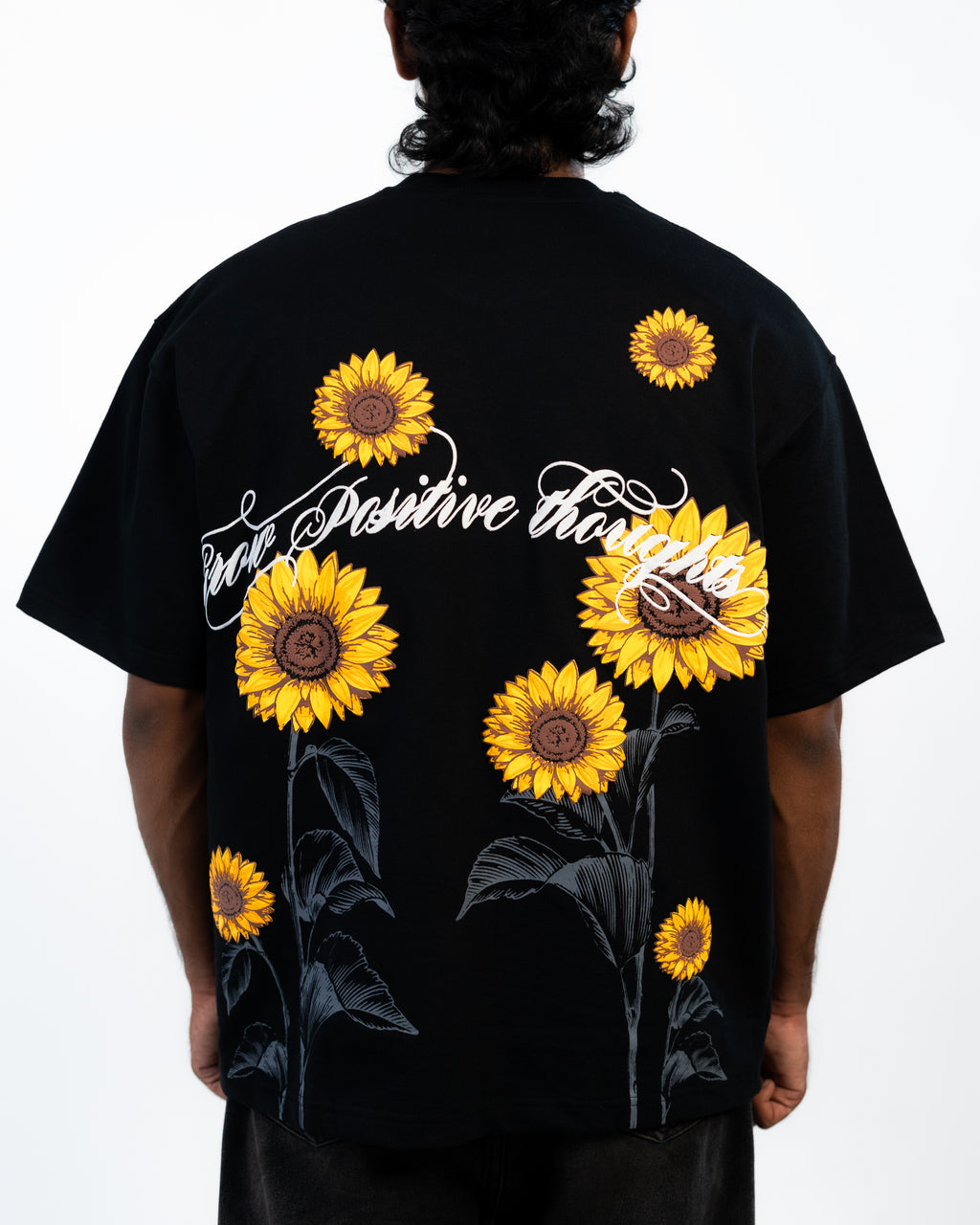 SUNFLOWER TEE // BLACK