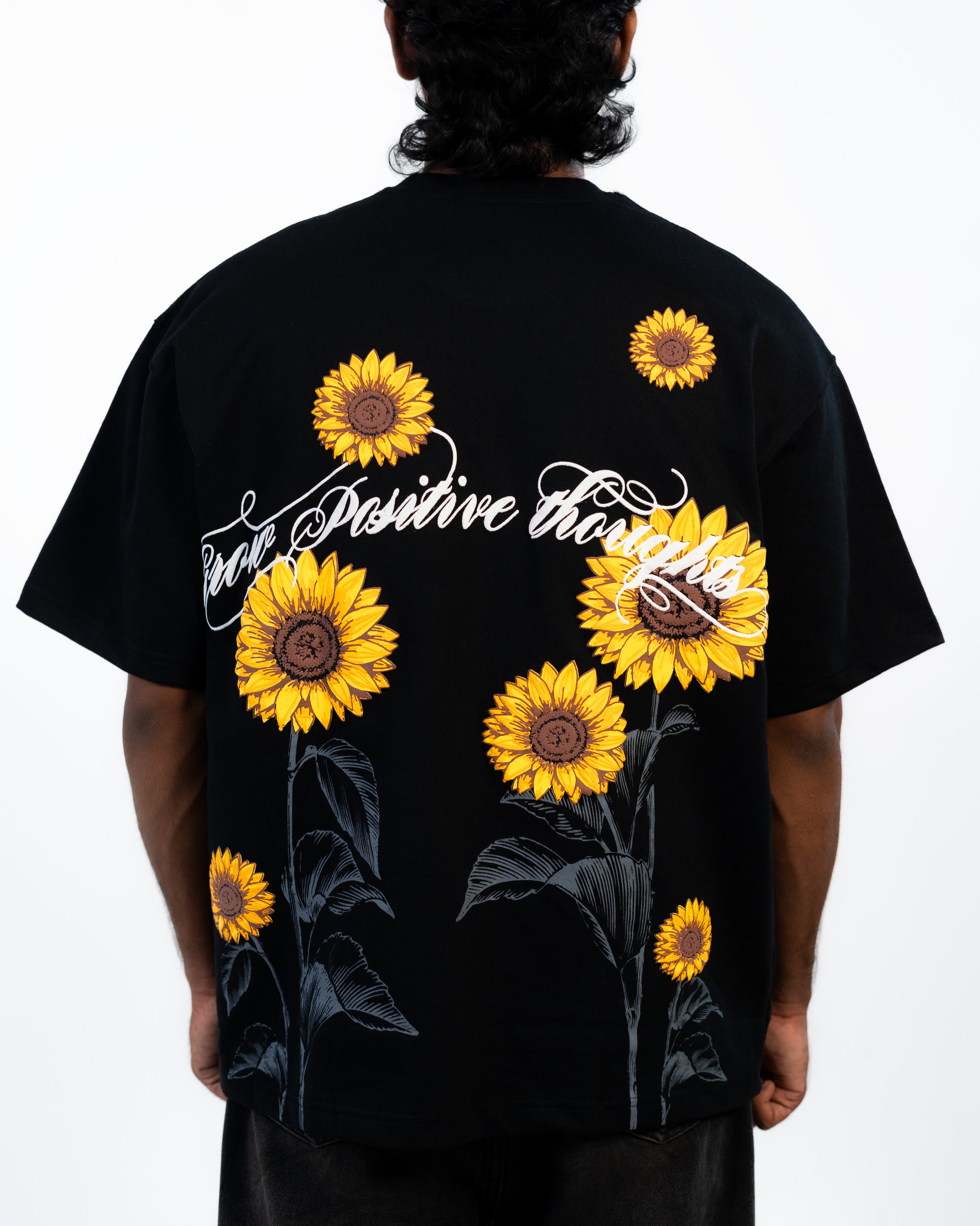 SUNFLOWER TEE // BLACK