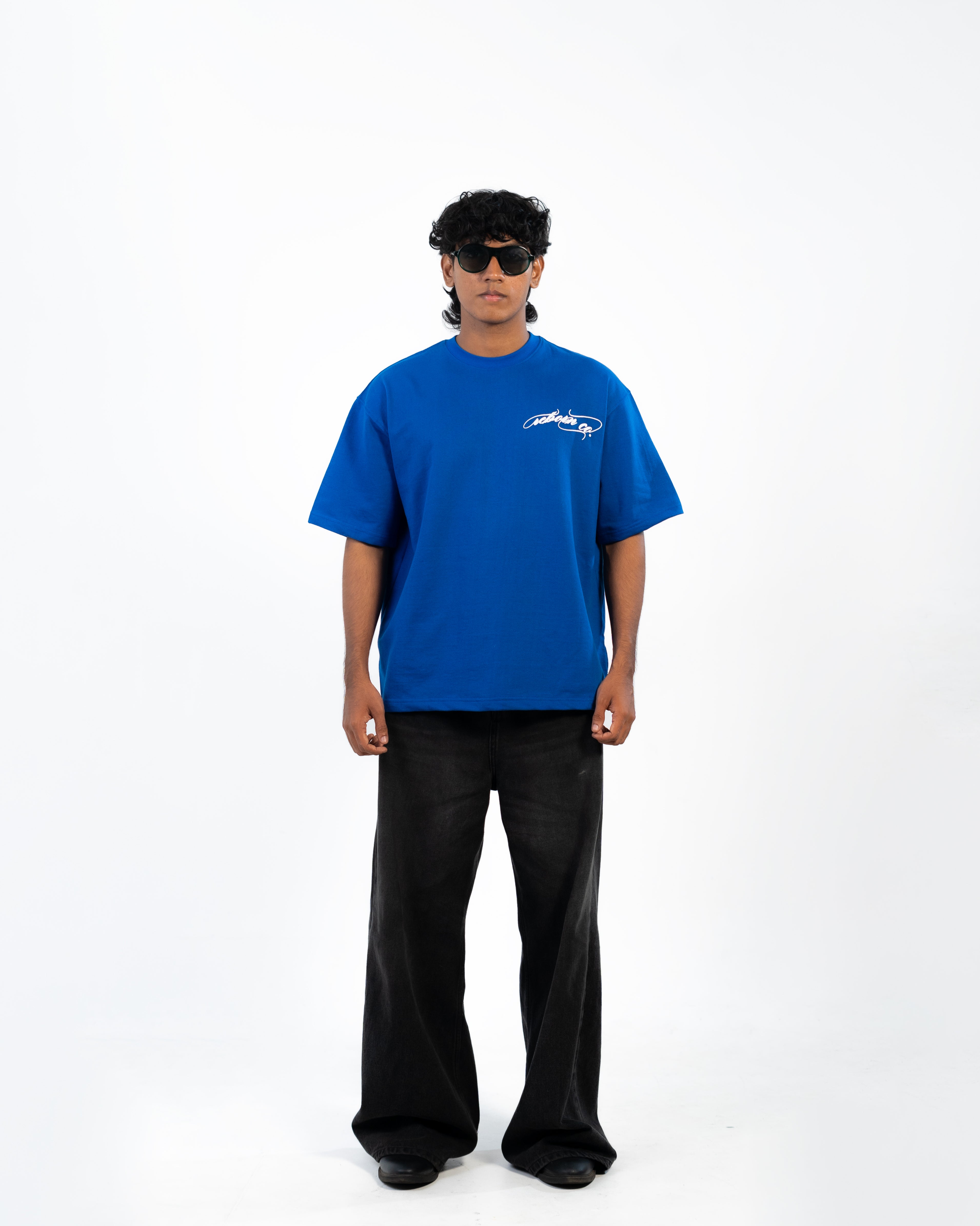 SUNFLOWER TEE // BLUE