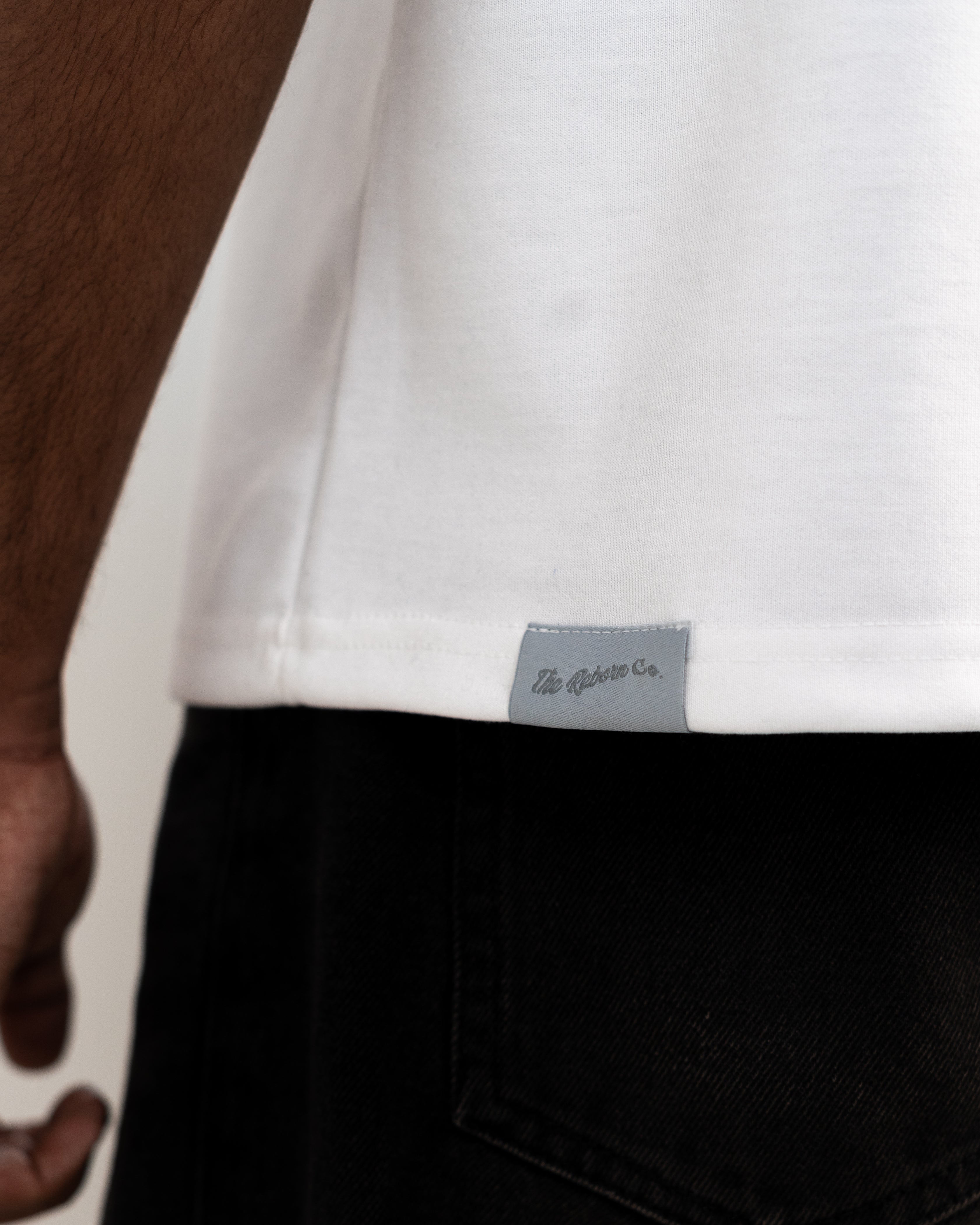 cropped essential tee // WHITE